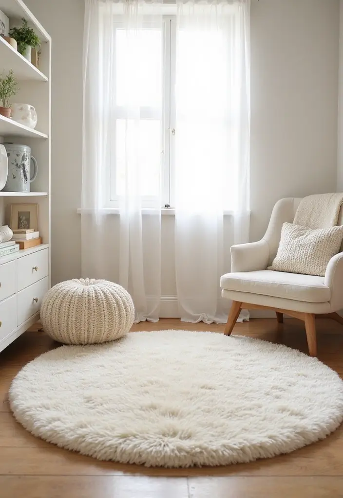 25 Baby Bedroom Ideas for Newborns That Are Dreamy & Serene - 11. Soft Area Rugs