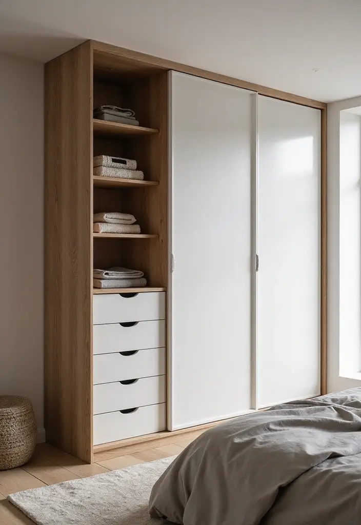 25 Bedroom Fitted Wardrobe Ideas That Save Space Beautifully - 15. Wardrobes with Sliding Drawers