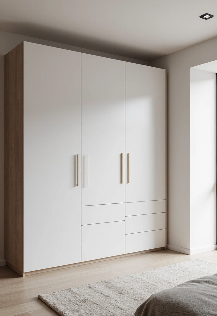 25 Bedroom Fitted Wardrobe Ideas That Save Space Beautifully - 6. Minimalist Wardrobes