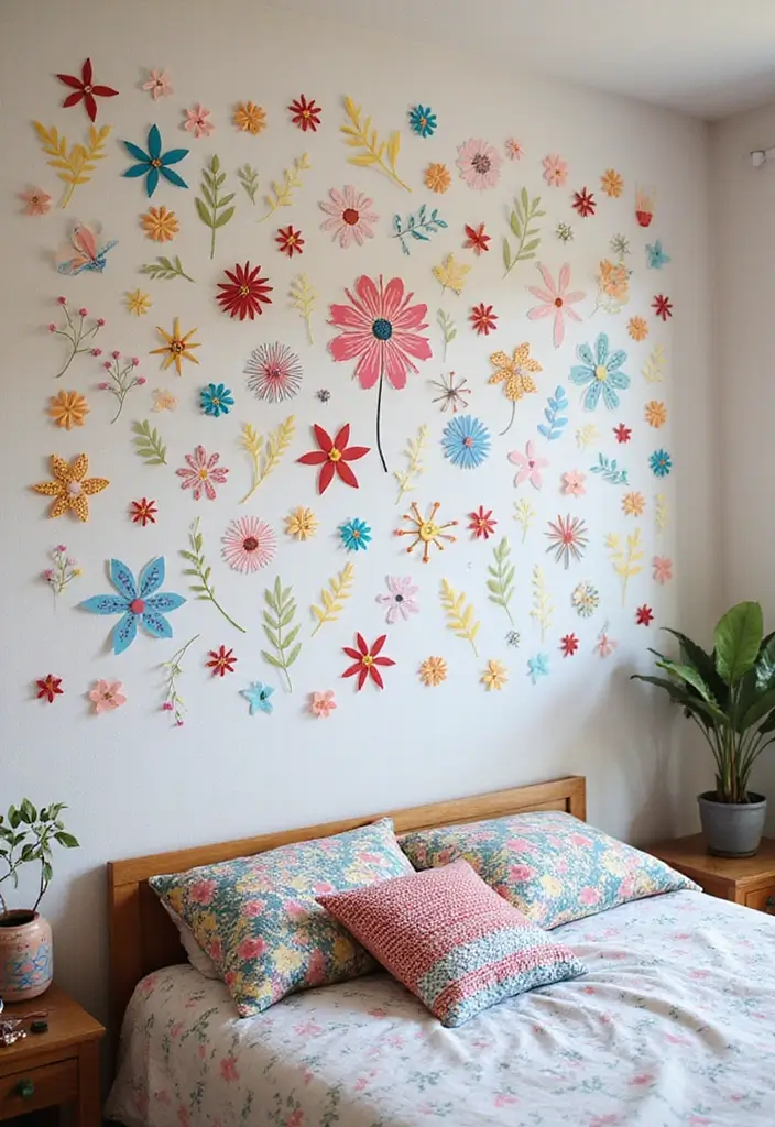 25 Bedroom Wall Decoration Ideas That Instantly Elevate Your Space - 17. Colorful Wall Decals