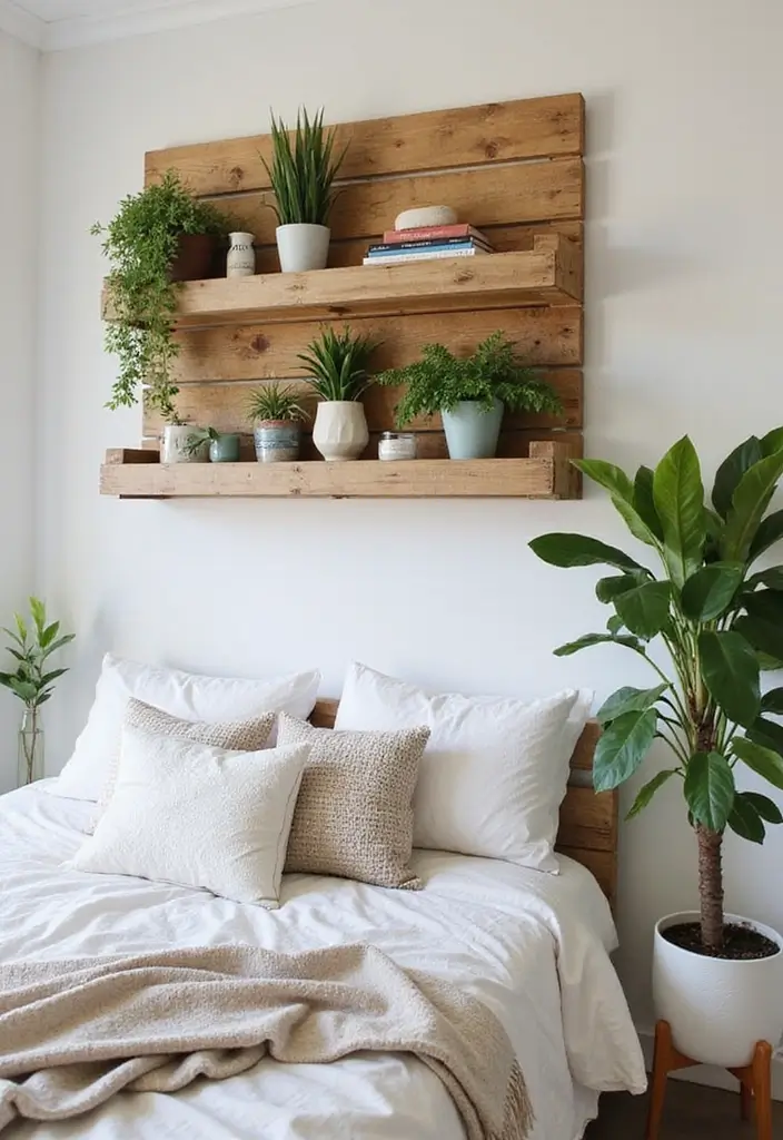 25 Bedroom Wall Decoration Ideas That Instantly Elevate Your Space - 18. Rustic Pallet Decor