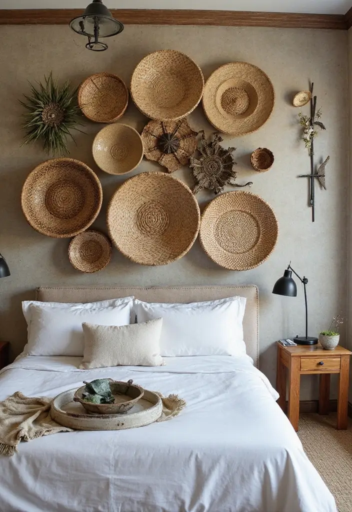 25 Bedroom Wall Decoration Ideas That Instantly Elevate Your Space - 19. Layered Textures