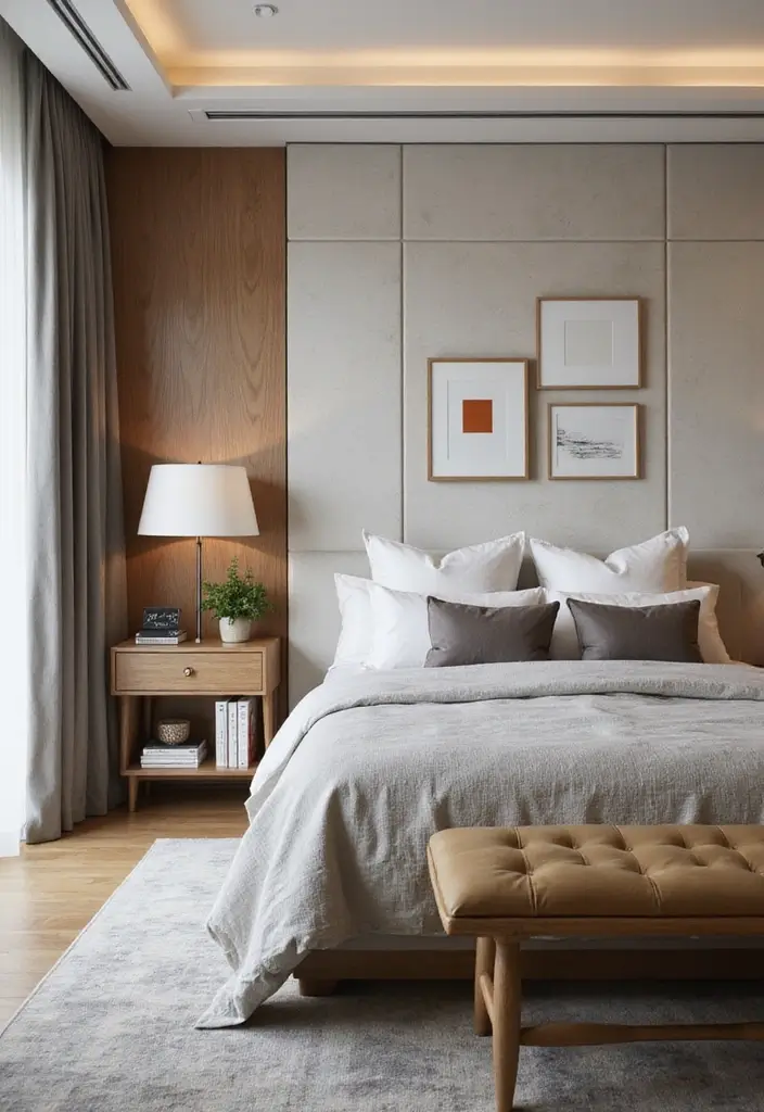 25 Black Bedroom Decor Ideas That Feel Moody and Modern - 22. Play with Angles