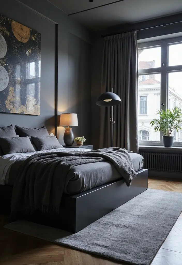 25 Black Dresser Bedroom Ideas That Anchor Any Space - 13. Futuristic Flair