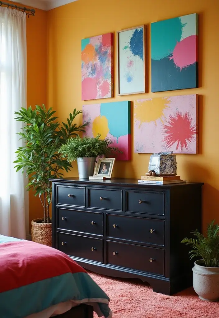 25 Black Dresser Bedroom Ideas That Anchor Any Space - 4. Bold Accents