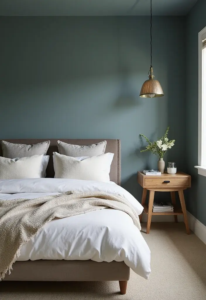 25 Dark Teal Bedroom Ideas That Bring Depth and Style - 14. Soft and Serene