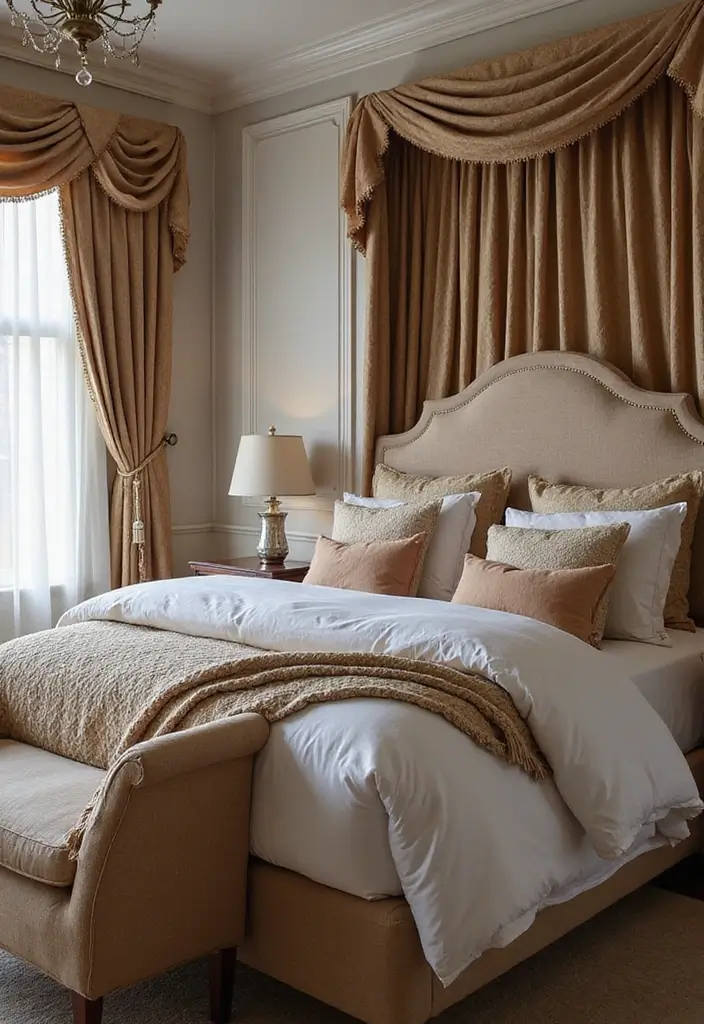 25 Female Bedroom Ideas Classy That Feel Elegant & Stylish - 14. Elegant Bedding Layers