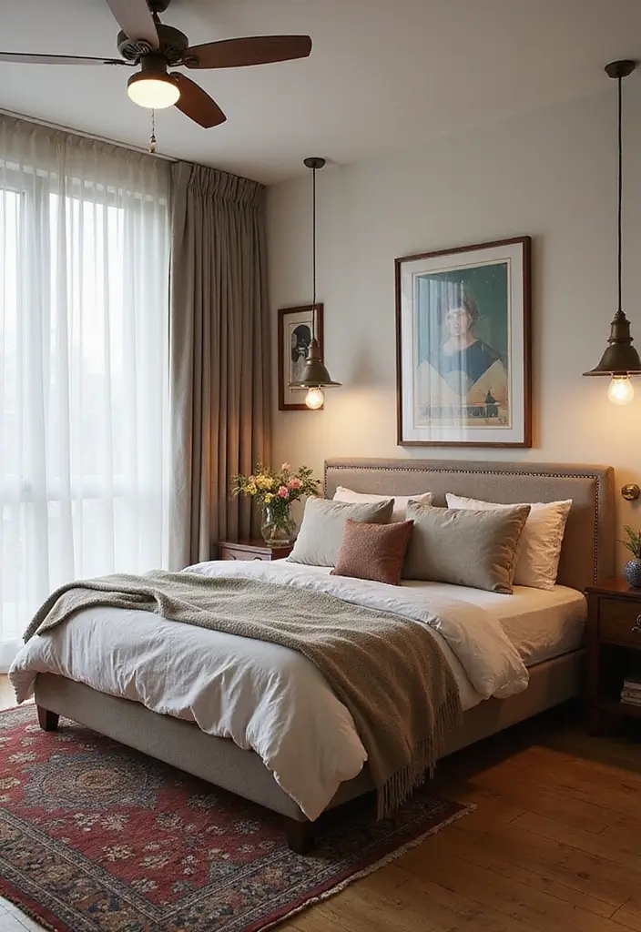 25 Female Bedroom Ideas Classy That Feel Elegant & Stylish - 24. Mixing Old and New