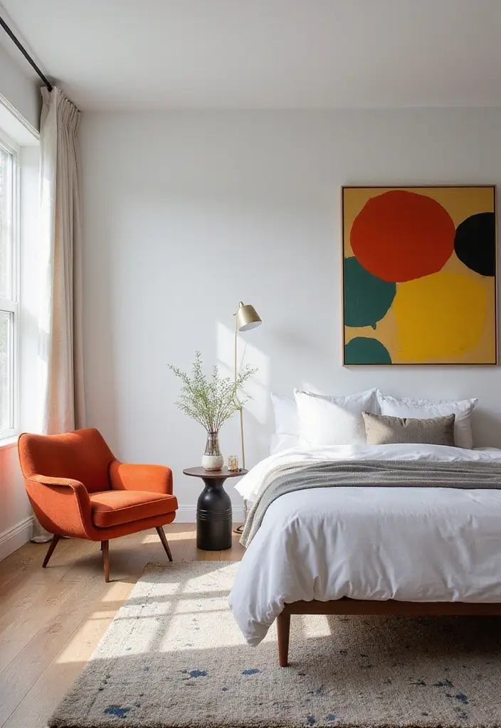 25 Female Bedroom Ideas Classy That Feel Elegant & Stylish - 5. Minimalist Furniture with Maximalist Details