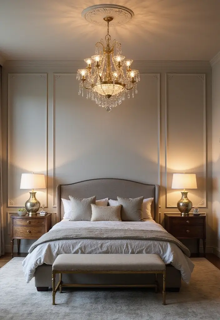 25 Female Bedroom Ideas Classy That Feel Elegant & Stylish - 7. Chic Lighting Fixtures