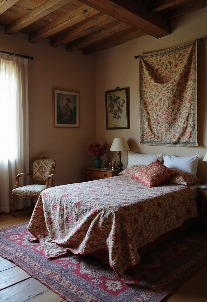 25 Indian Bedroom Decor Ideas That Blend Tradition & Style - 17. Vintage Quilts