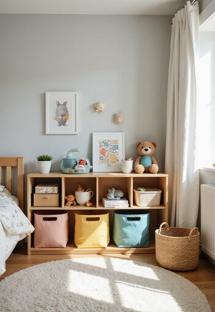 25 Kids Bedroom Decor Ideas That Parents Will Also Love - 16. Eco-Friendly Toy Storage