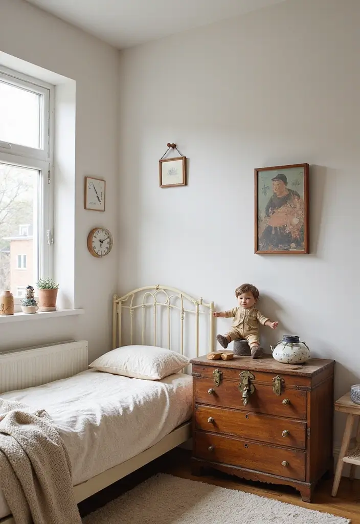 25 Kids Bedroom Decor Ideas That Parents Will Also Love - 17. Vintage Touches
