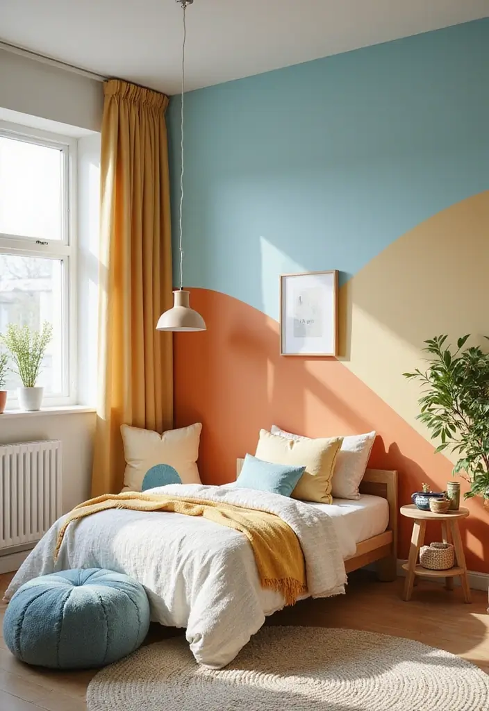 25 Kids Bedroom Decor Ideas That Parents Will Also Love - 18. Colorful Accent Walls