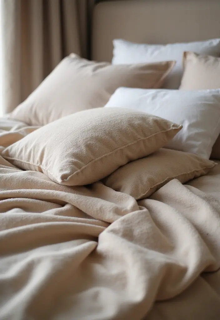 25 King Size Bedroom Ideas That Exude Luxury - 10. Luxurious Bedding Fabrics