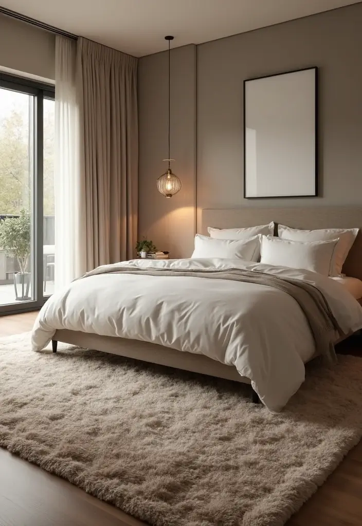 25 King Size Bedroom Ideas That Exude Luxury - 4. Luxe Rugs Underfoot