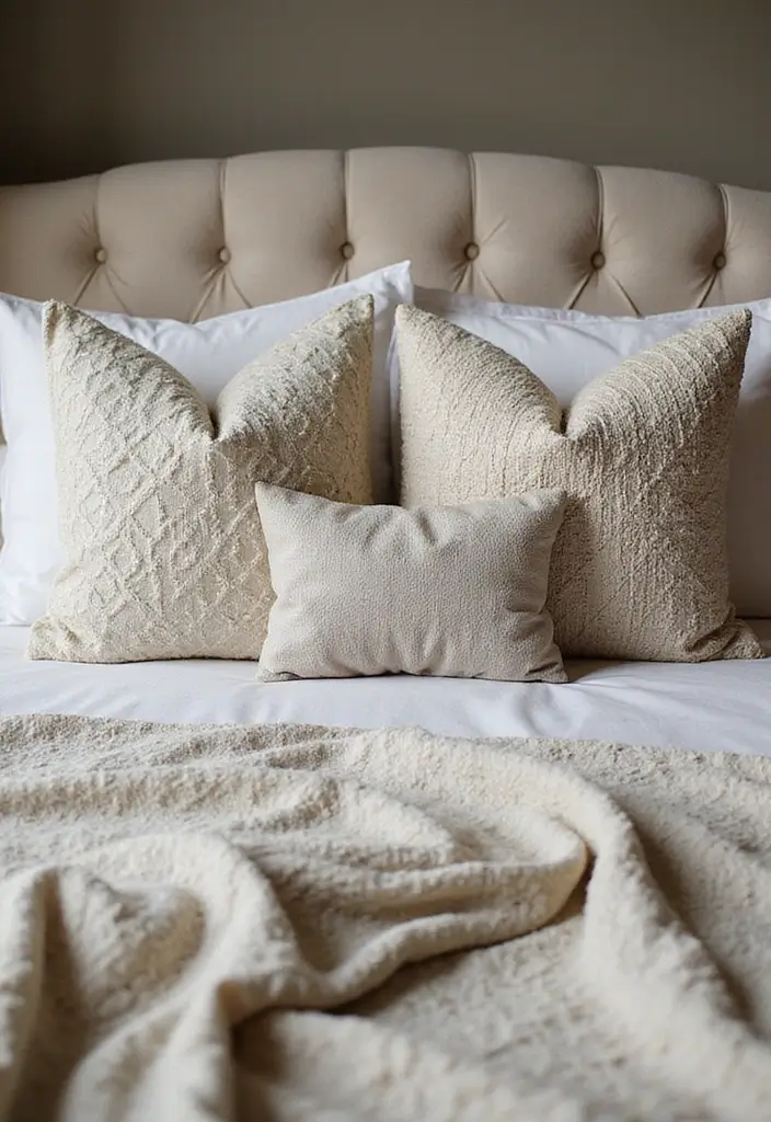 25 King Size Bedroom Ideas That Exude Luxury - 8. Stylish Throw Pillows