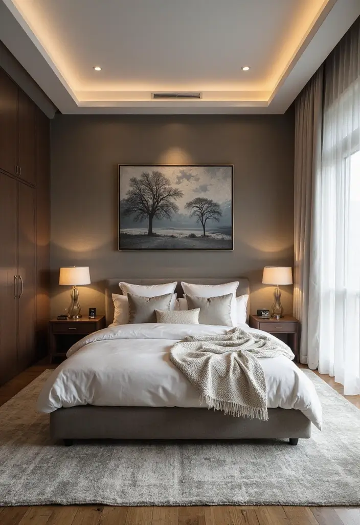 25 King Size Bedroom Ideas That Exude Luxury - 9. Modern Furniture Pieces