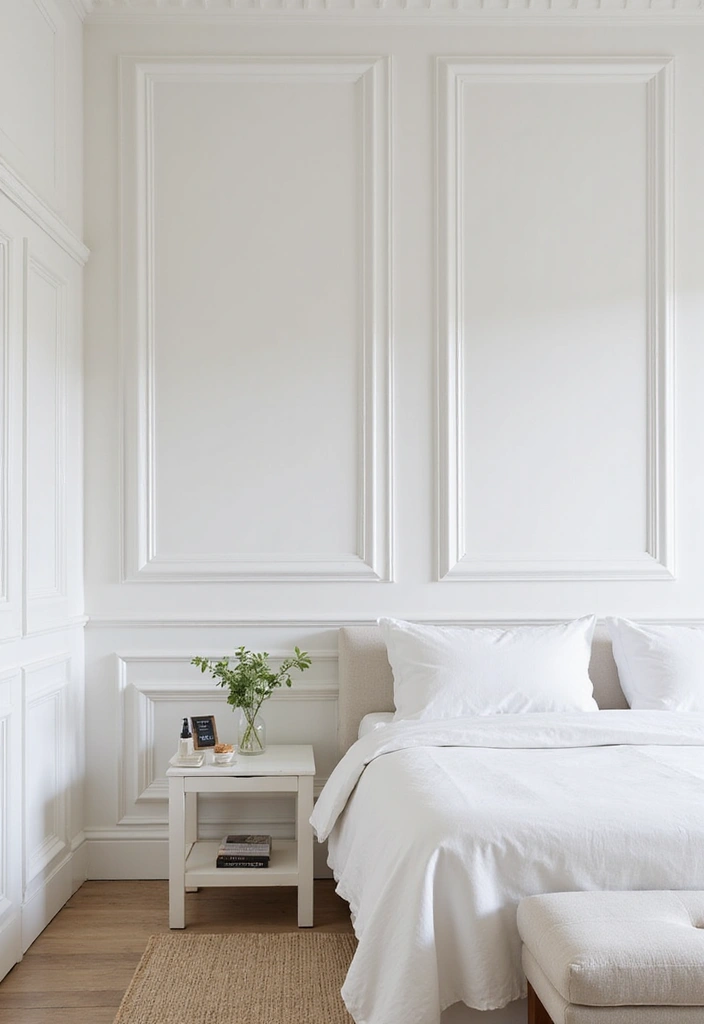25 Off White Bedroom Ideas That Feel Light, Elegant & Airy - 15. Architectural Features