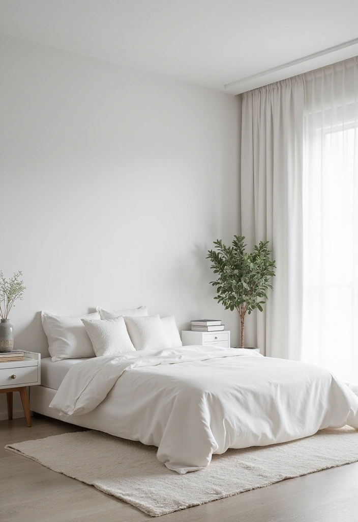 25 Off White Bedroom Ideas That Feel Light, Elegant & Airy - 24. Modern Minimalism