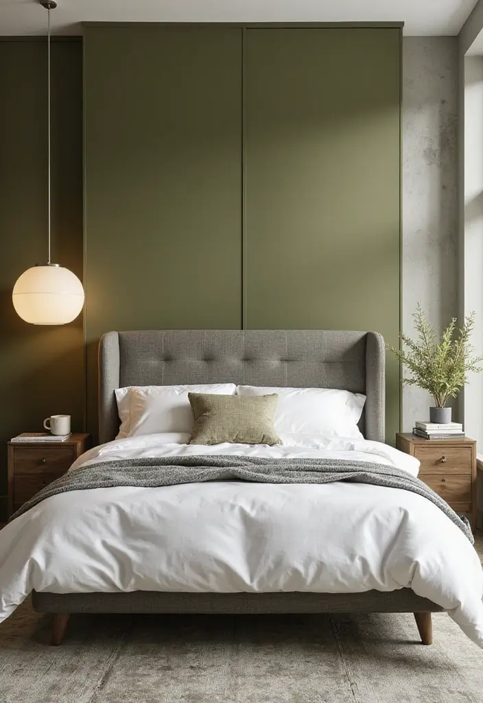25 Room Color Ideas Bedroom Men That Feel Masculine and Classy - 10. Olive Green