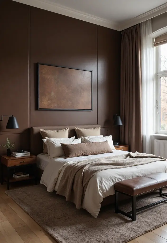 25 Room Color Ideas Bedroom Men That Feel Masculine and Classy - 13. Espresso Brown