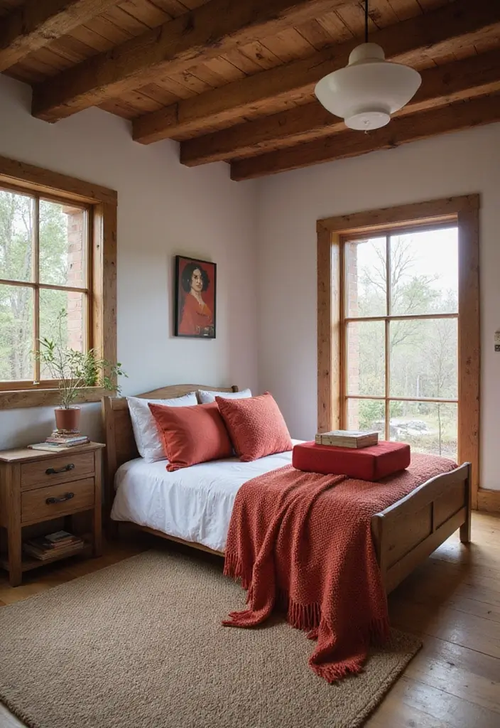25 Room Color Ideas Bedroom Men That Feel Masculine and Classy - 15. Rustic Red