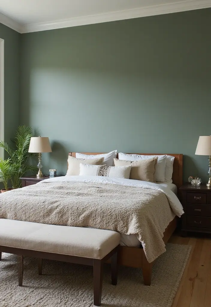 25 Room Color Ideas Bedroom Men That Feel Masculine and Classy - 2. Sage Green