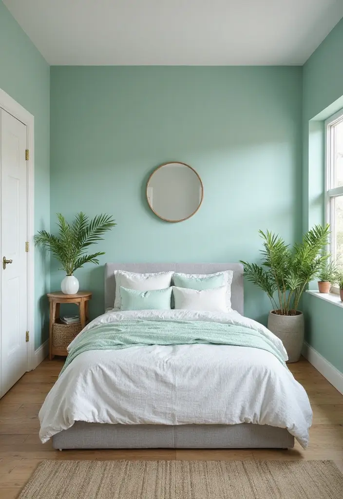25 Room Color Ideas Bedroom Men That Feel Masculine and Classy - 25. Fresh Mint