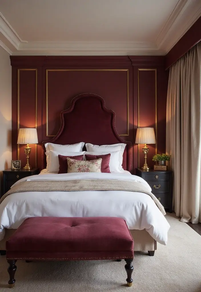 25 Room Color Ideas Bedroom Men That Feel Masculine and Classy - 8. Rich Burgundy