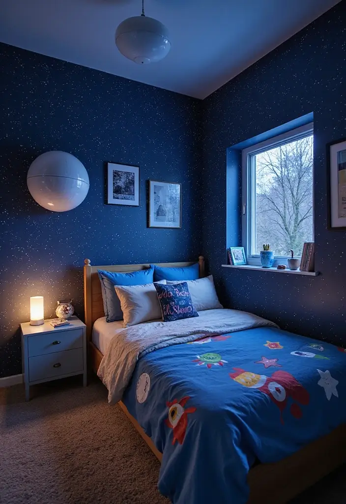 25 Two Boys Bedroom Ideas Shared Rooms That Work Perfectly - 3. Space Explorers