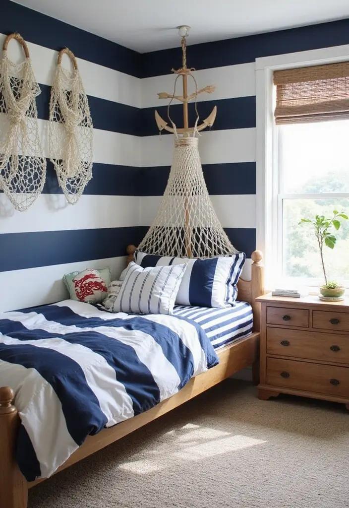 25 Two Boys Bedroom Ideas Shared Rooms That Work Perfectly - 5. Nautical Adventure