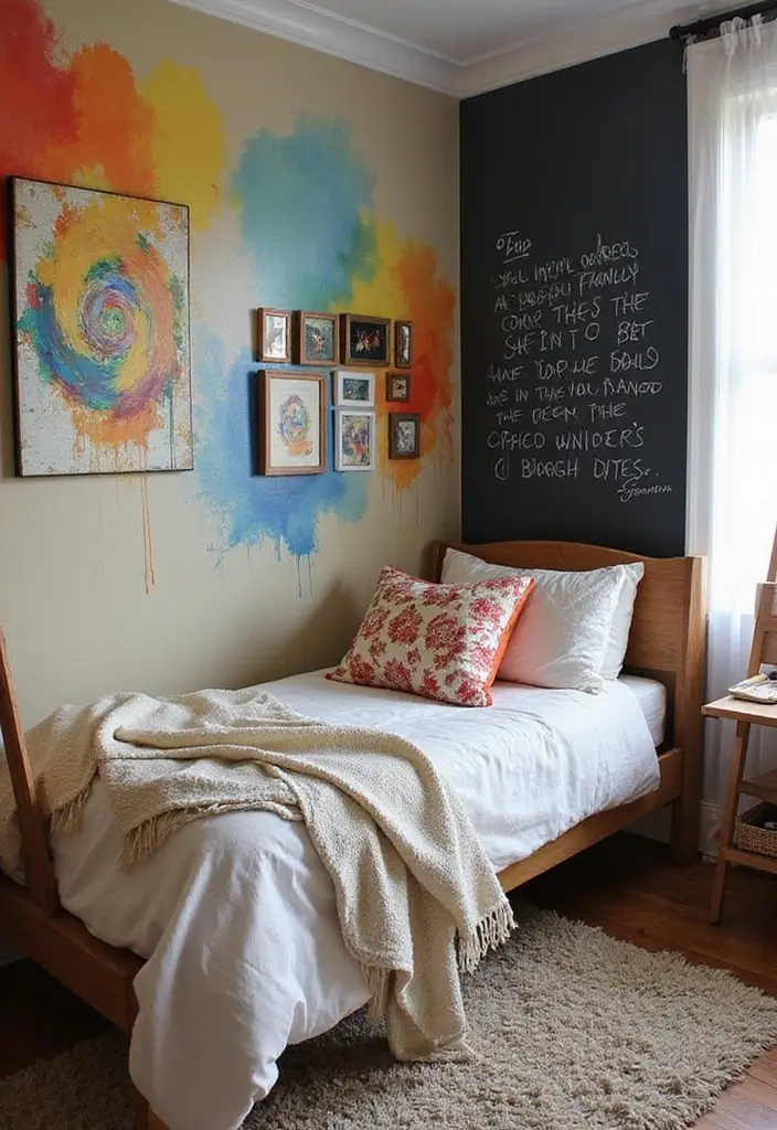 25 Two Boys Bedroom Ideas Shared Rooms That Work Perfectly - 6. Art Studio Fun