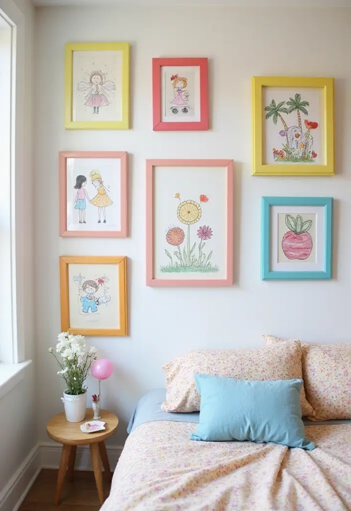 25 Wall Sketches Ideas Bedroom That Add Artistic Touch - 16. Childlike Drawings