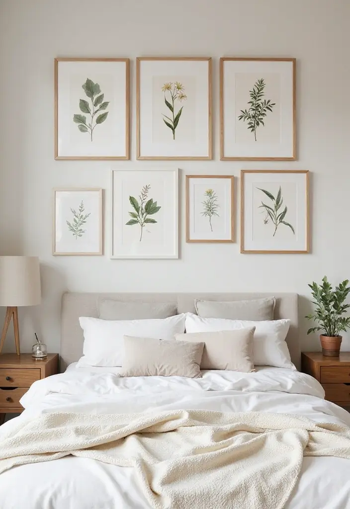 25 Wall Sketches Ideas Bedroom That Add Artistic Touch - 2. Botanical Illustrations