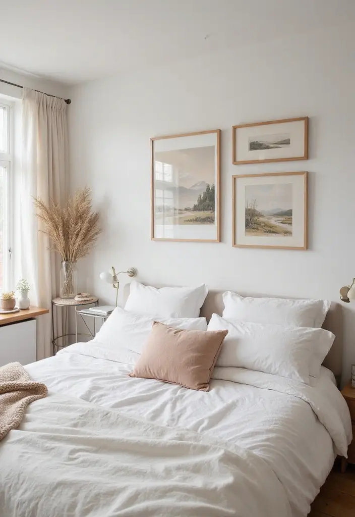 25 Wall Sketches Ideas Bedroom That Add Artistic Touch - 23. Dreamy Landscapes