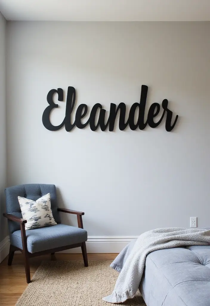 27 Boys Bedroom Ideas Small Space That Feel Cool & Functional - 14. Personalized Name Signs