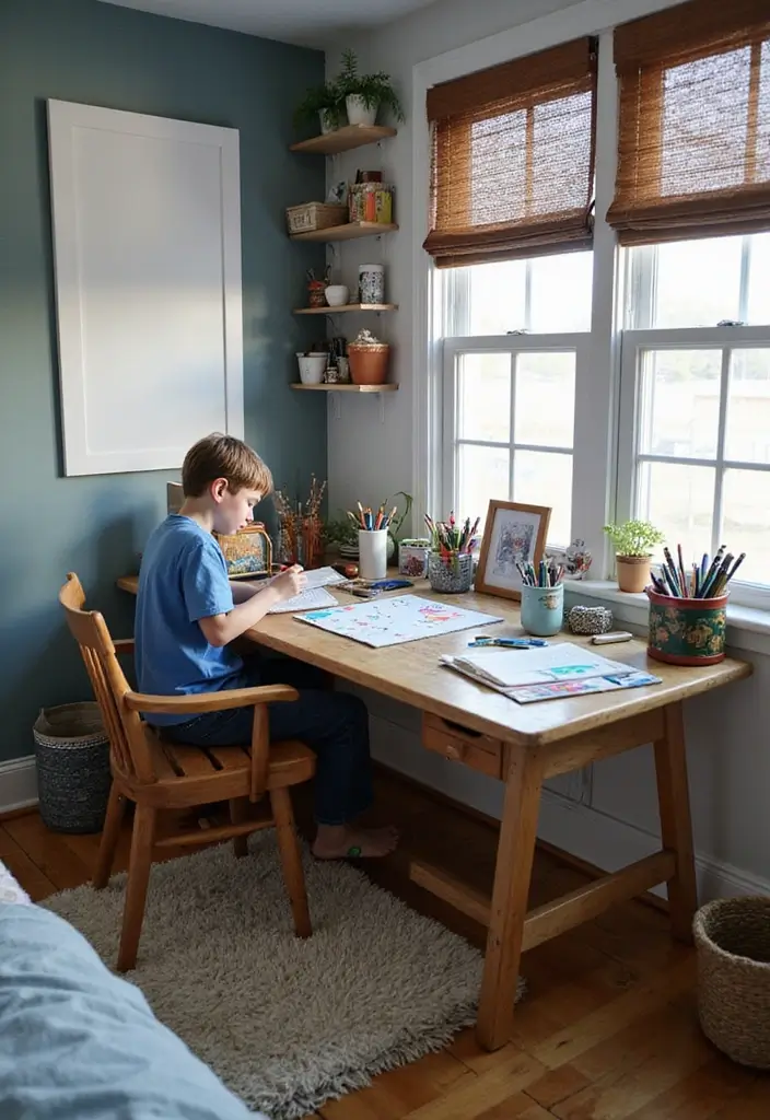 27 Boys Bedroom Ideas Small Space That Feel Cool & Functional - 15. Space for Hobbies