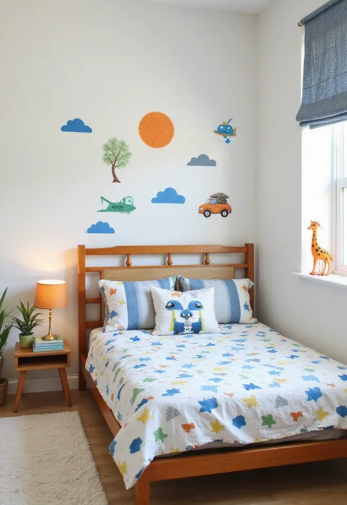 27 Boys Bedroom Ideas Small Space That Feel Cool & Functional - 25. Use of Vinyl Stickers