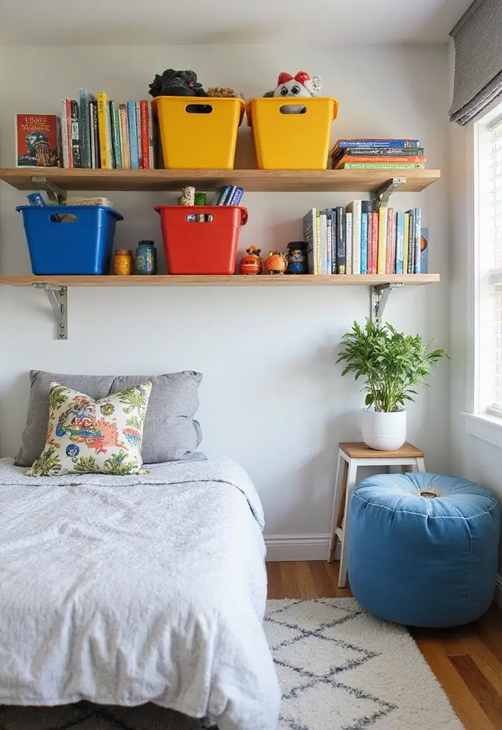 27 Boys Bedroom Ideas Small Space That Feel Cool & Functional - 3. Stylish Storage Solutions