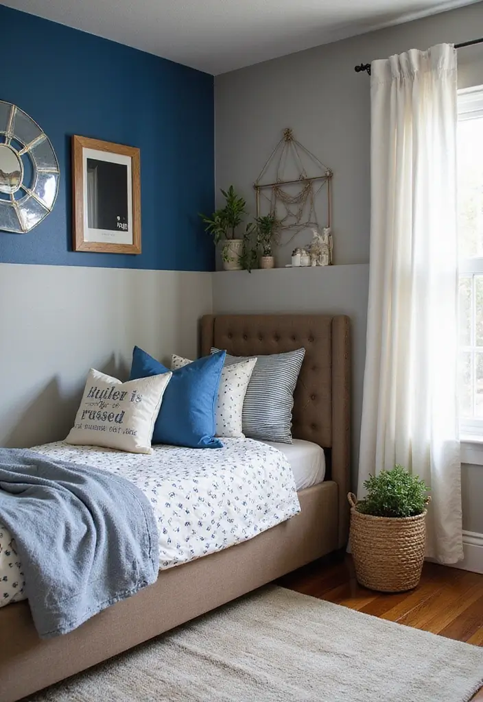 27 Boys Bedroom Ideas Small Space That Feel Cool & Functional - 5. Colorful Accent Walls