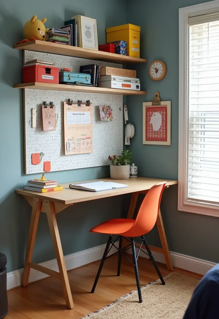 27 Boys Bedroom Ideas Small Space That Feel Cool & Functional - 6. Desk Space for Learning