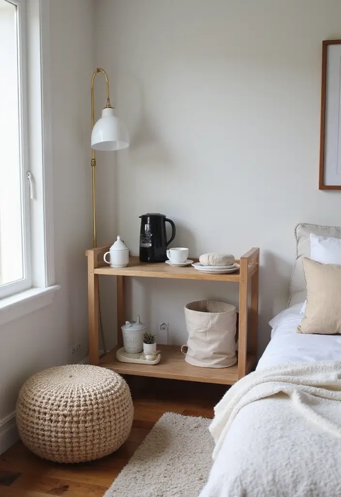 29 Bedroom Corner Ideas Cozy Nook Designs You’ll Love Curling Up In - 13. Chic Coffee Corner