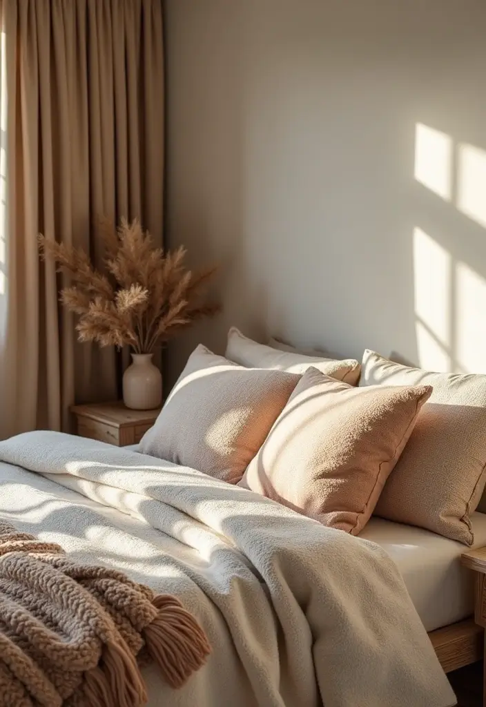 29 Bedroom Corner Ideas Cozy Nook Designs You’ll Love Curling Up In - 18. Textured Warmth