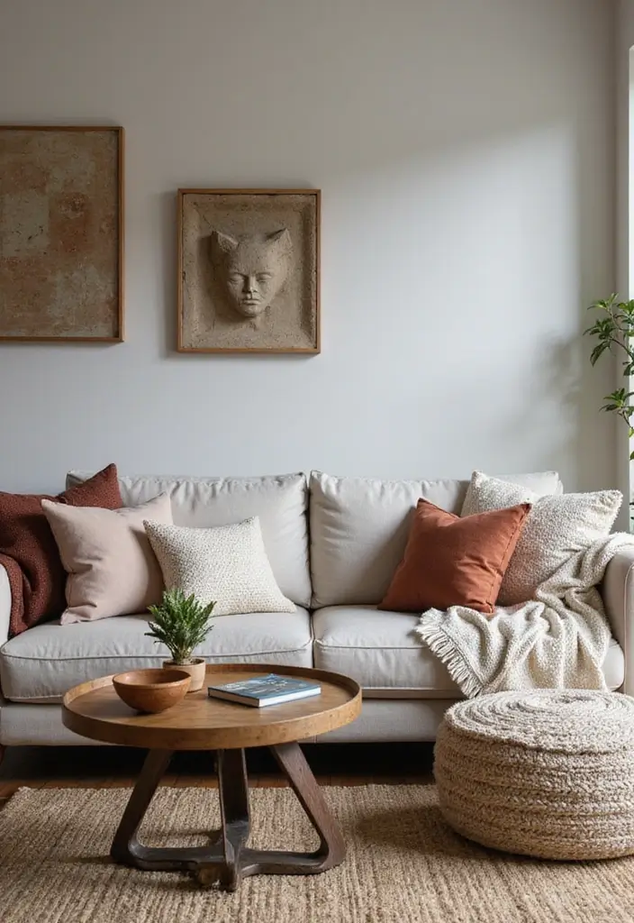 30 2 Bedroom Apartment Ideas That Feel Spacious and Stylish - 10. Textured Accents