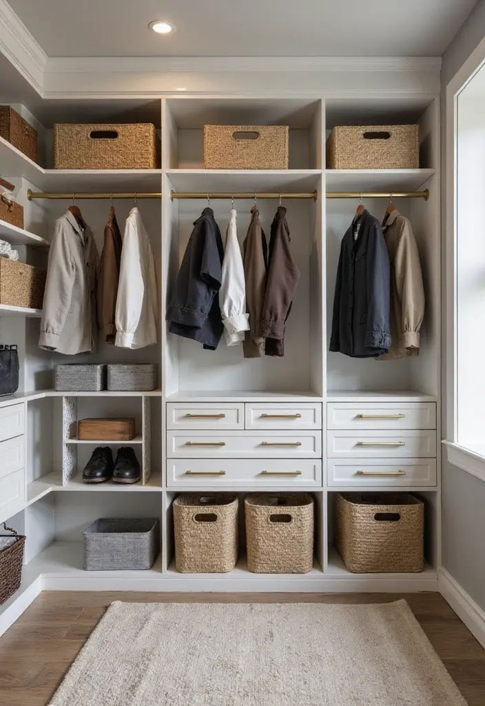 30 2 Bedroom Apartment Ideas That Feel Spacious and Stylish - 12. Customized Closets