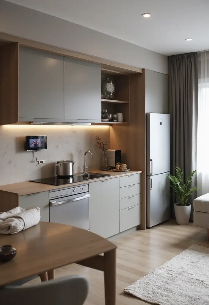 30 2 Bedroom Apartment Ideas That Feel Spacious and Stylish - 25. Integrated Technology