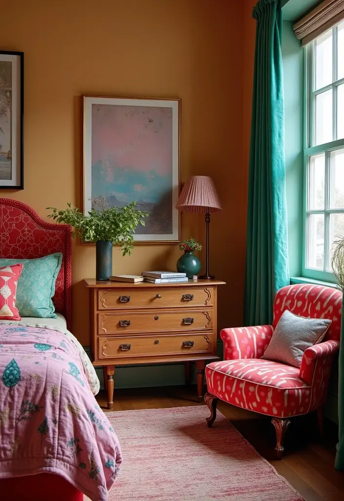 30 Adopt Me Bedroom Ideas That Feel Cute and Creative - 23. Eclectic Furniture Pieces
