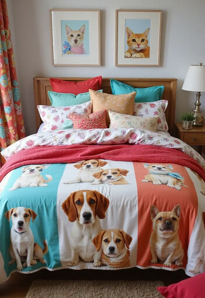 30 Adopt Me Bedroom Ideas That Feel Cute and Creative - 5. Colorful Pet Bedding