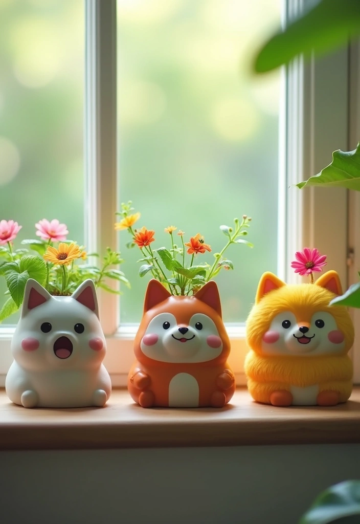 30 Adopt Me Bedroom Ideas That Feel Cute and Creative - 6. Charming Pet Planters